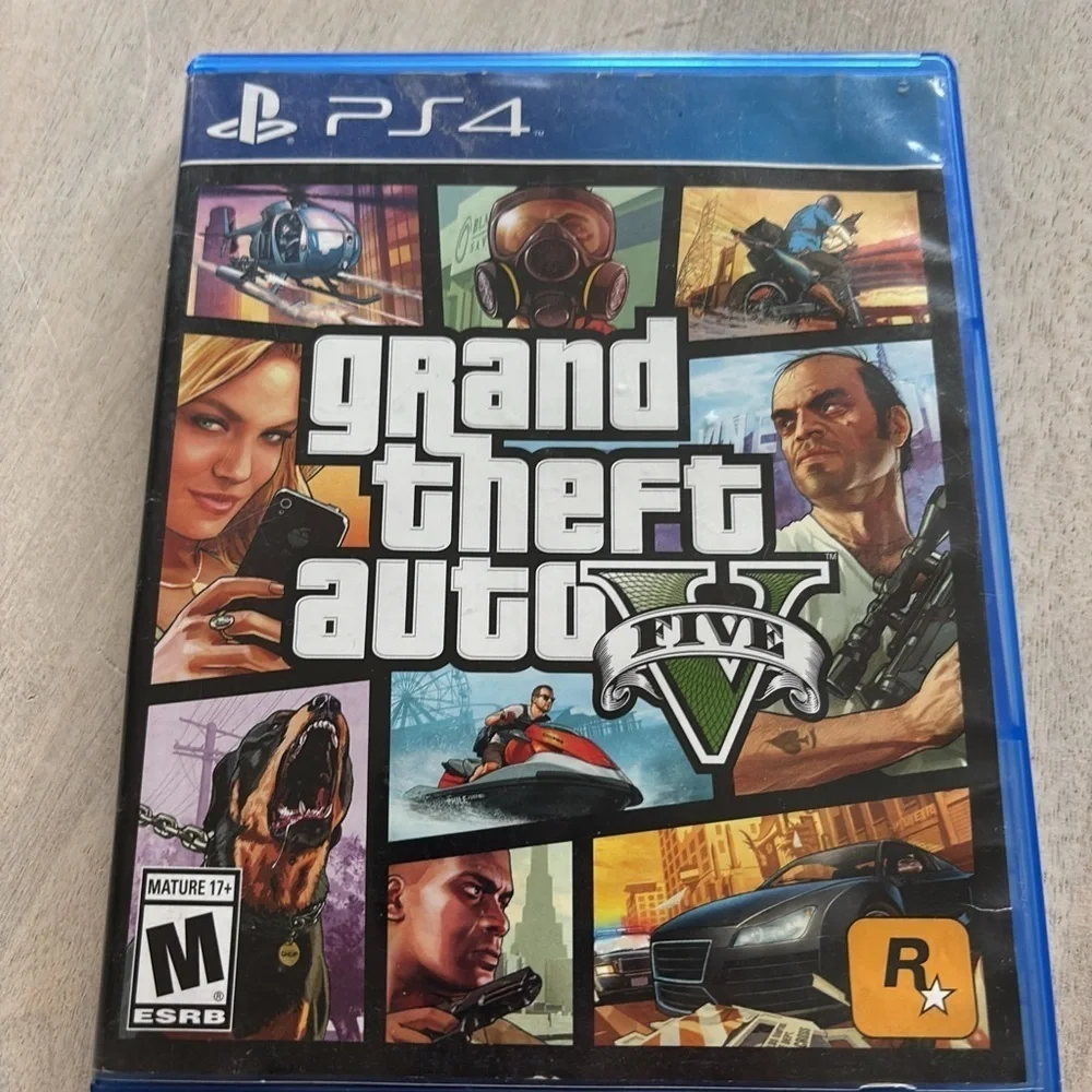 Replacement Case (NO GAME) GRAND THEFT AUTO V GTA V PlayStation 4 PS4 Box